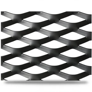 Hot Rolled Black Steel Expanded Metal Mesh Thickness 2 mm Width 2.44 m Length 1 m