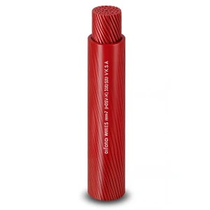 Flexible Copper Electrical Wire Heat Resistant PVC Insulated 50 sq mm, 450/750V, Red | Al Fanar