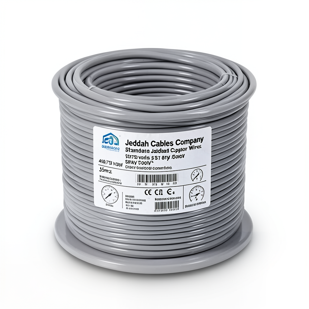 Stranded Copper Wire 35mm2, 450/750 volts, Gray Color | Jeddah Cables Company