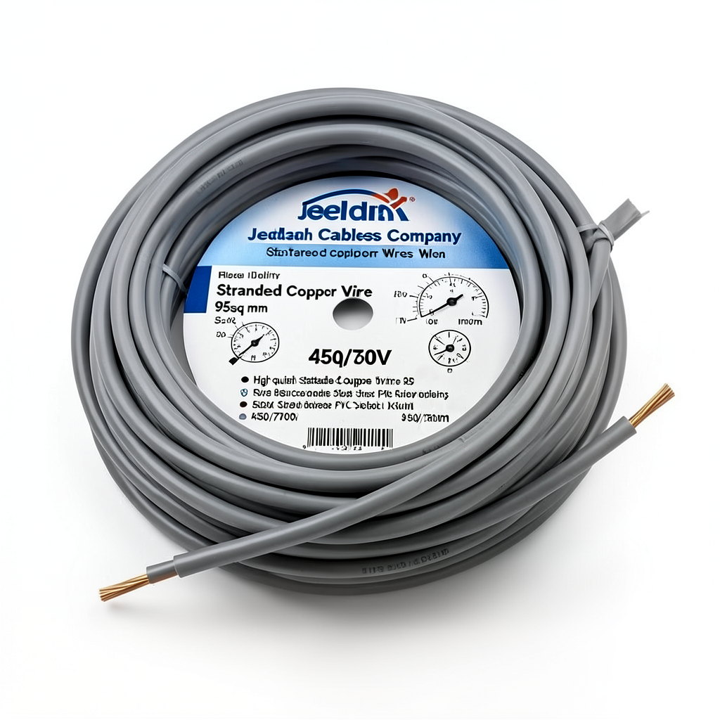 Stranded Copper Wire 95sq mm, 450/750V, Gray Color | Jeddah Cables Company