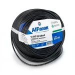 سلك AWM نحاس مجدول 18 AWG 600 فولت عزل PVC اسود طول 2500 قدم | شركة الفنار