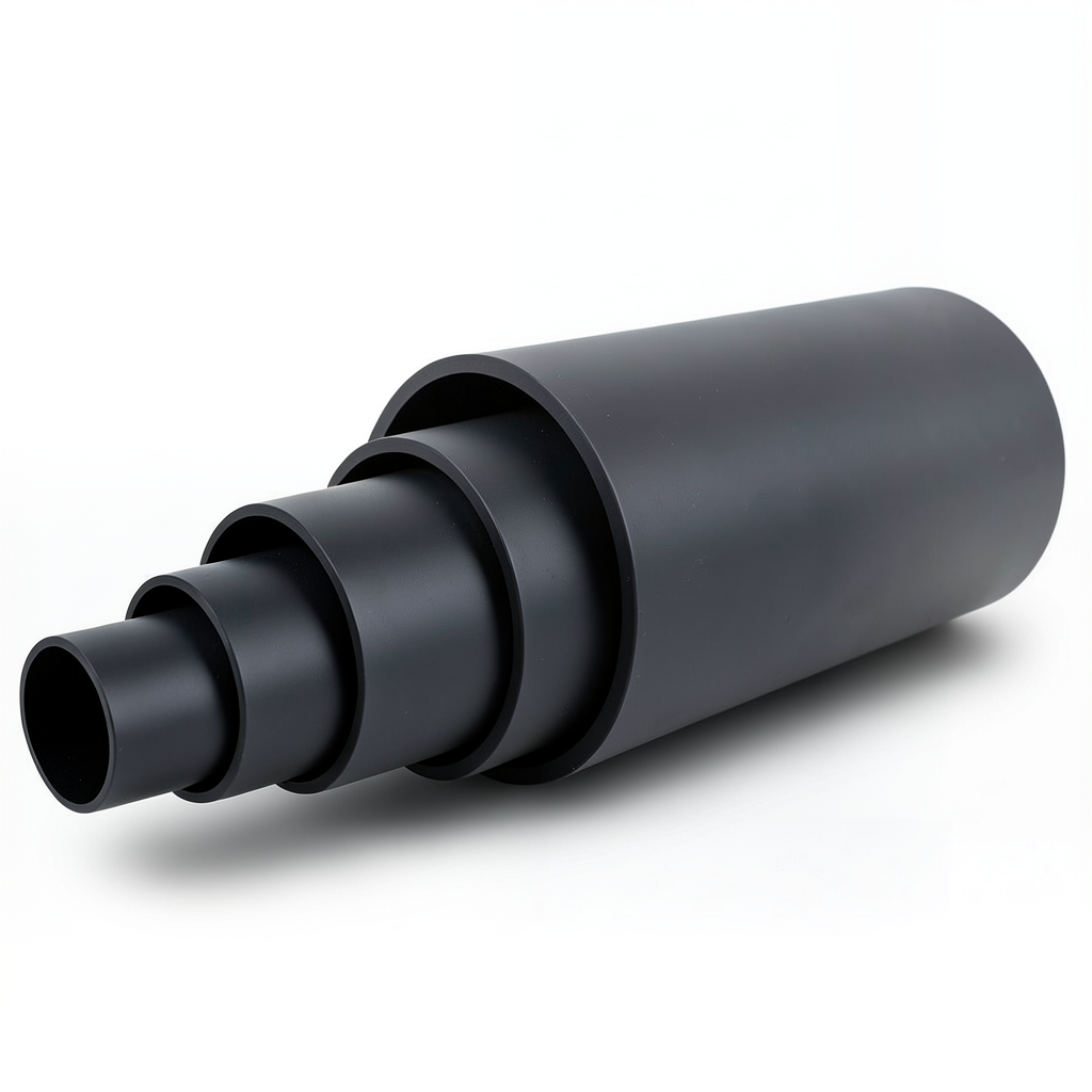 مواسير HDPE ضغط 12.5 بار PE 80 قطر خارجي 450 مم SDR 11 لون أسود