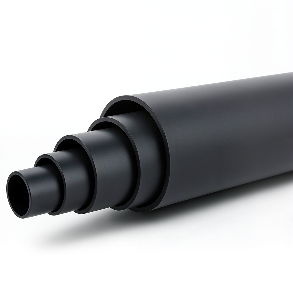 أنابيب HDPE ضغط 12.5 بار PE 80 قطر خارجي 500 مم SDR 11 لون أسود