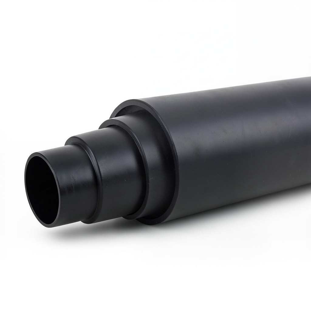 مواسير HDPE ضغط 12.5 بار PE 80 قطر خارجي 630 مم SDR 11 لون أسود