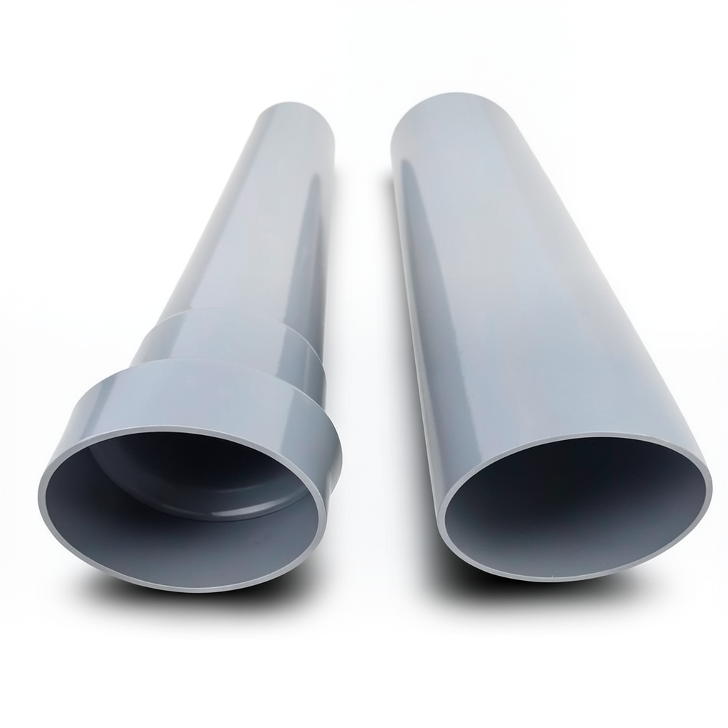 UPVC Pipe for Drainage Size 250 mm Thickness 7 mm Gray Color