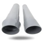 مواسير UPVC مقاس 110 مم، سمك 3.8 مم، لون رمادي