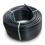 لفة أنابيب بلاستيك HDPE ضغط 12.5 بار [PE 80] قطر خارجي 140 مم SDR 11 لون أسود
