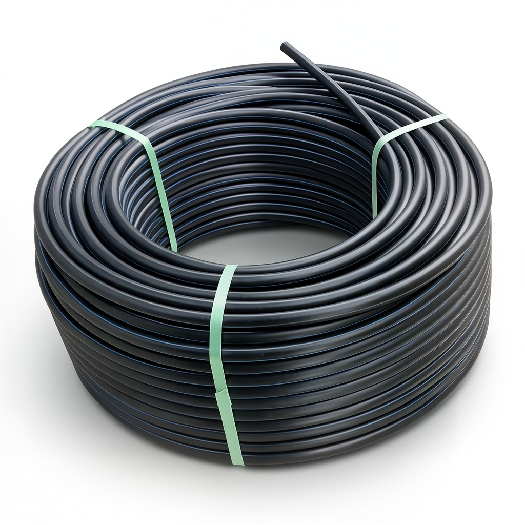 HDPE Polyethylene Plastic Coil Pipe 12.5 Bar Pressure PE 80 160 mm SDR 11 Black