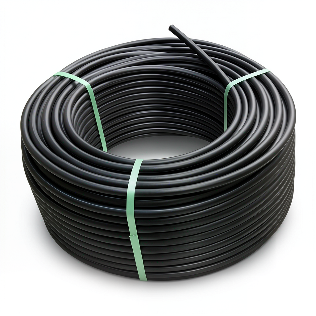 HDPE Coil Pipe Pressure 10 Bar PE 80 Size 20 mm SDR 13.6 Black