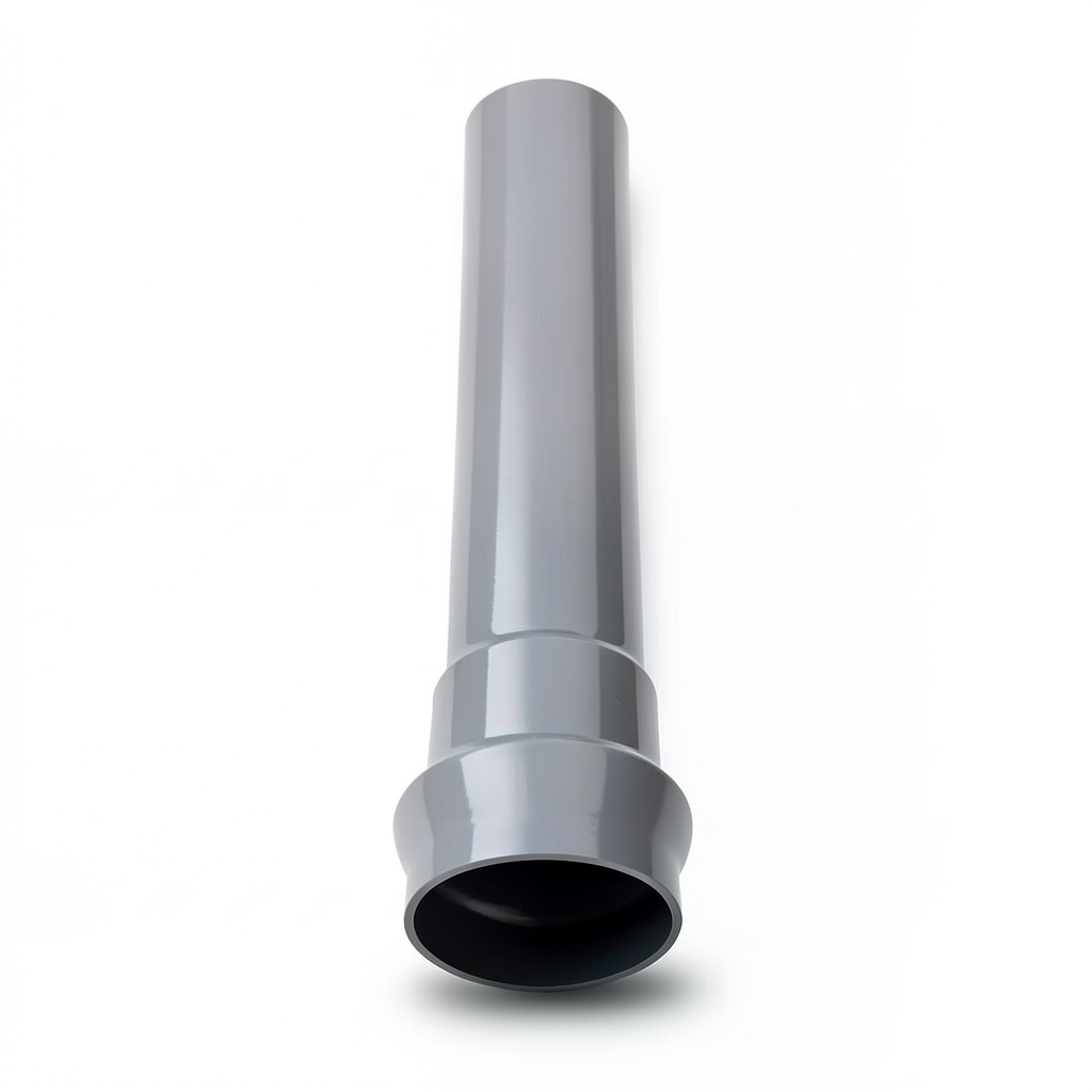 UPVC Pipe for Soil and Ventilating Aboveground 82 mm Thickness 3.8 mm Gray