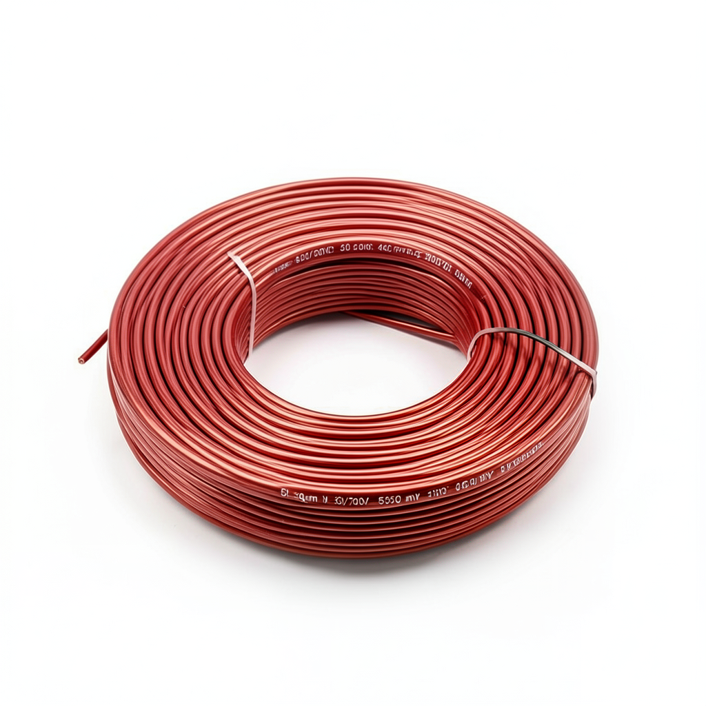 Flexible Copper Electrical Wire Heat Resistant PVC Insulated 50 sq mm, 450/750V, Red | Al Fanar