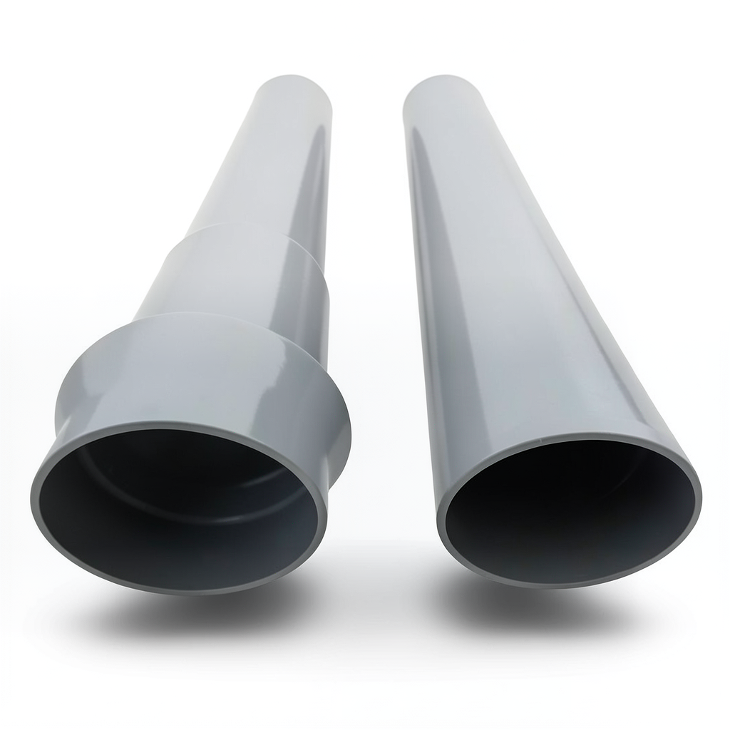 UPVC Pipe Sewer Size 110 mm Thickness 3 mm Gray Color
