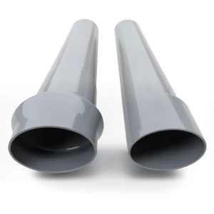 UPVC Pipe Sewer Size 125 mm Thickness 3 mm Gray Color