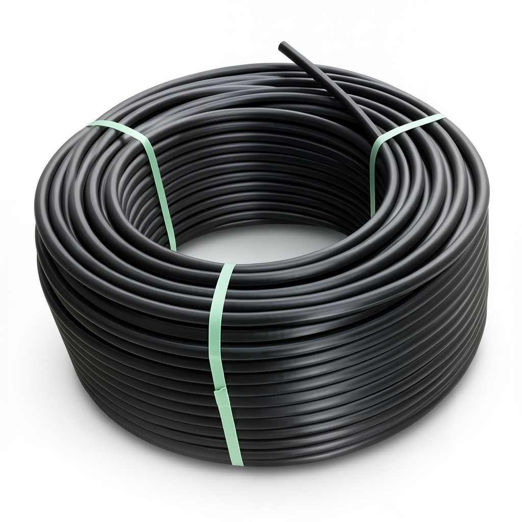لفة أنابيب HDPE ضغط 12.5 بار PE 80 قطر خارجي 50 مم SDR 11 لون أسود
