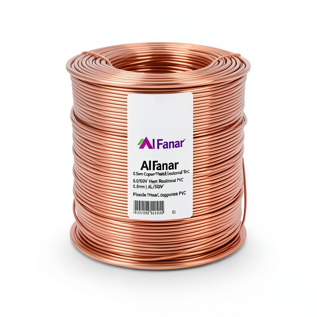 0.5mm Copper Flexible Electrical Wire 300/500V Heat Resistant PVC 0.6mm | Al Fanar