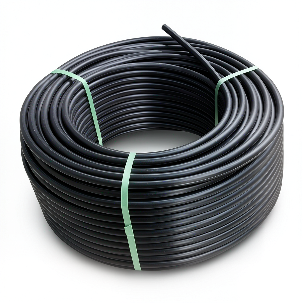 لفة أنابيب بلاستيك HDPE ضغط 12.5 بار [PE 80] قطر خارجي 140 مم SDR 11 لون أسود