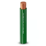 سلك نحاس مفرد مرن عازل PVC، مقاس 4 mm2، 450/750 فولت، أخضر | شركة الفنار