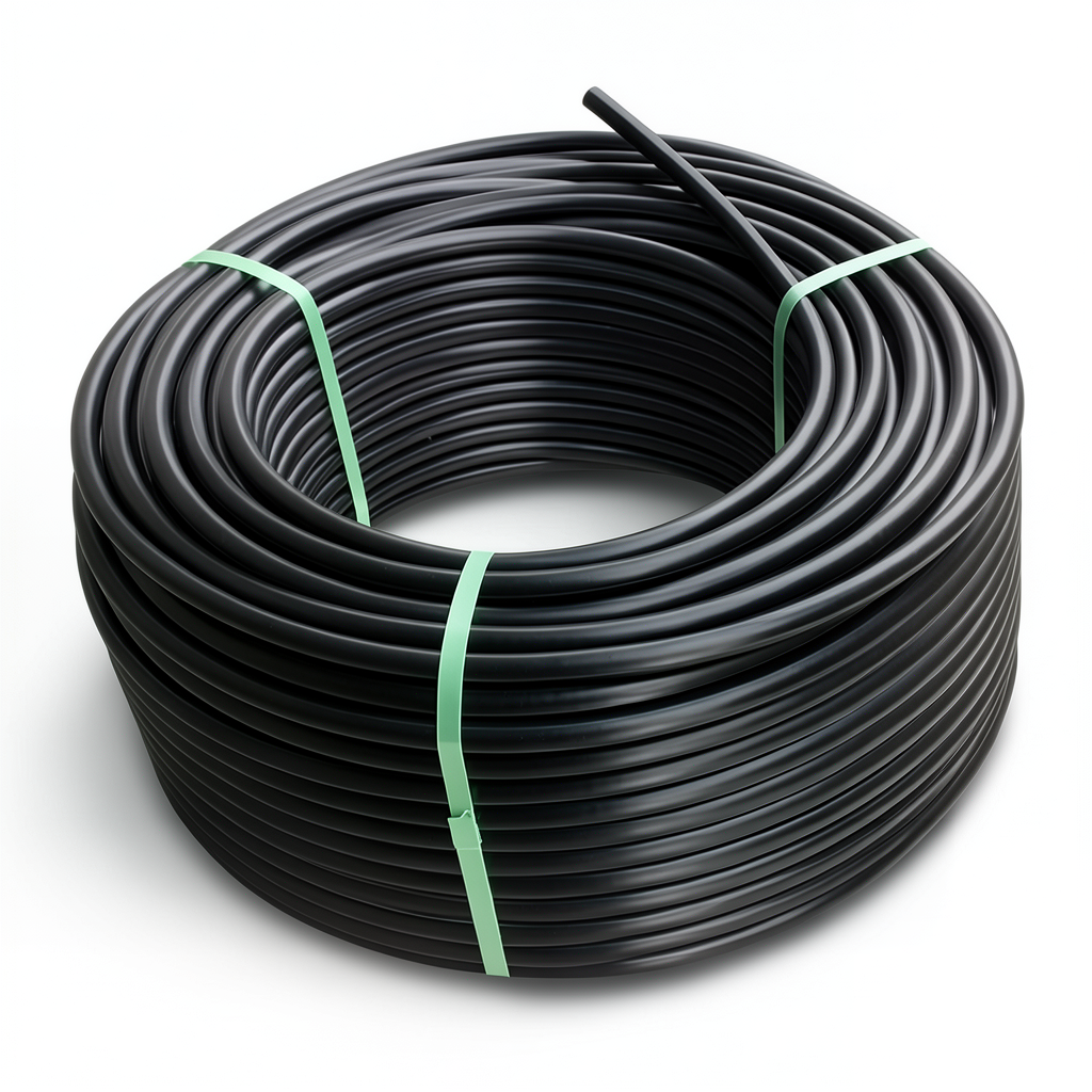لفة أنابيب بلاستيك HDPE ضغط 10 بار PE 80 قطر خارجي 32 مم SDR 13.6 لون أسود