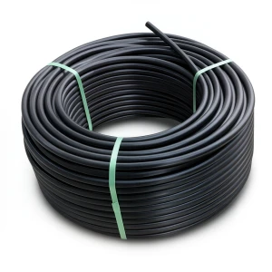HDPE Plastic Coil Pipe PN 10 Bar PE 80 75 mm SDR 13.6 Black