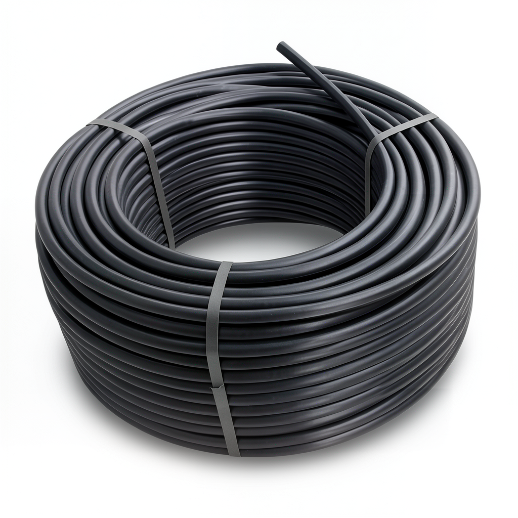 لفة أنابيب HDPE ضغط 10 بار PE 80 قطر خارجي 110 مم SDR 13.6 لون أسود