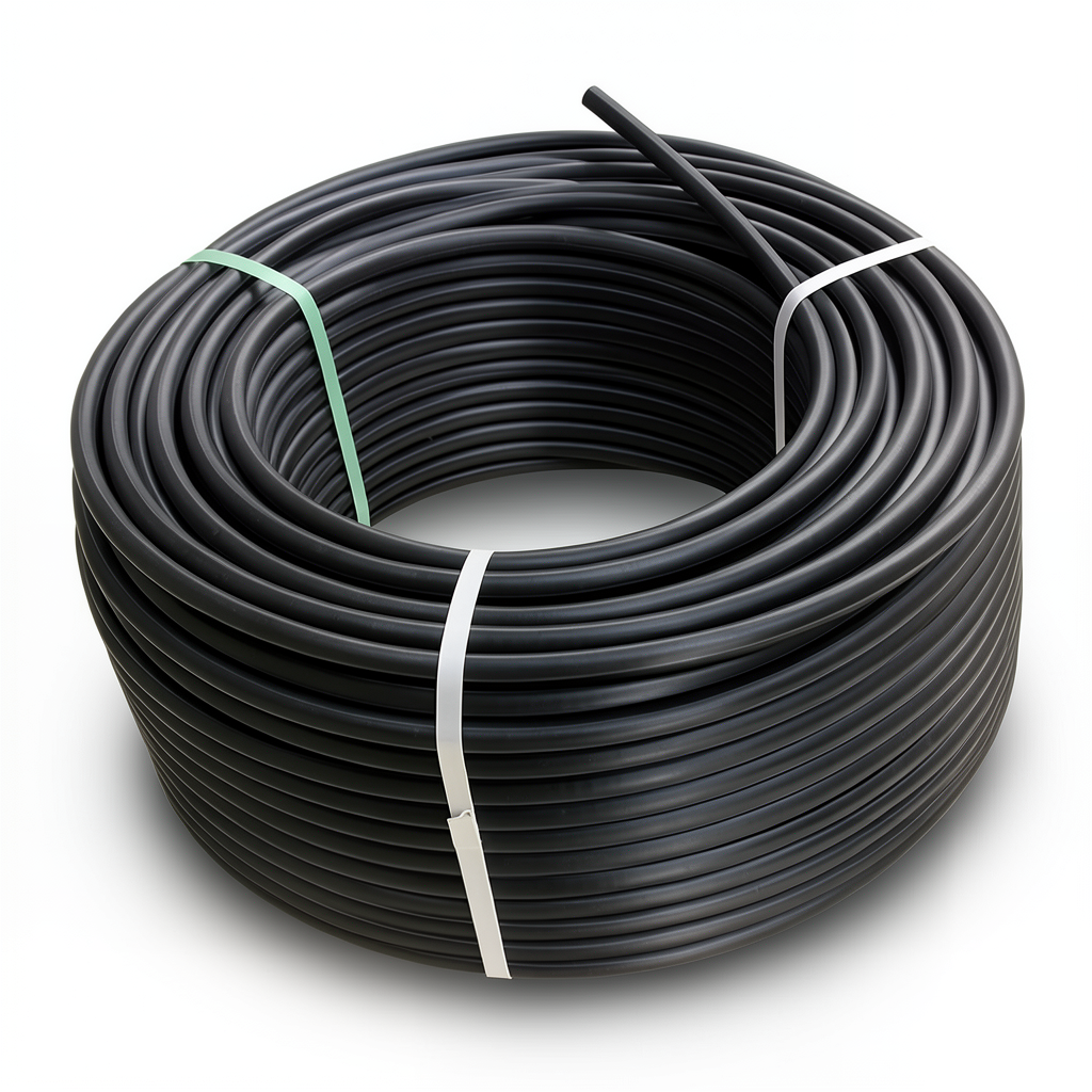 HDPE Plastic Coil Pipe PN 10 Bar PE 80 Outside Diameter 140 mm SDR 13.6 Black