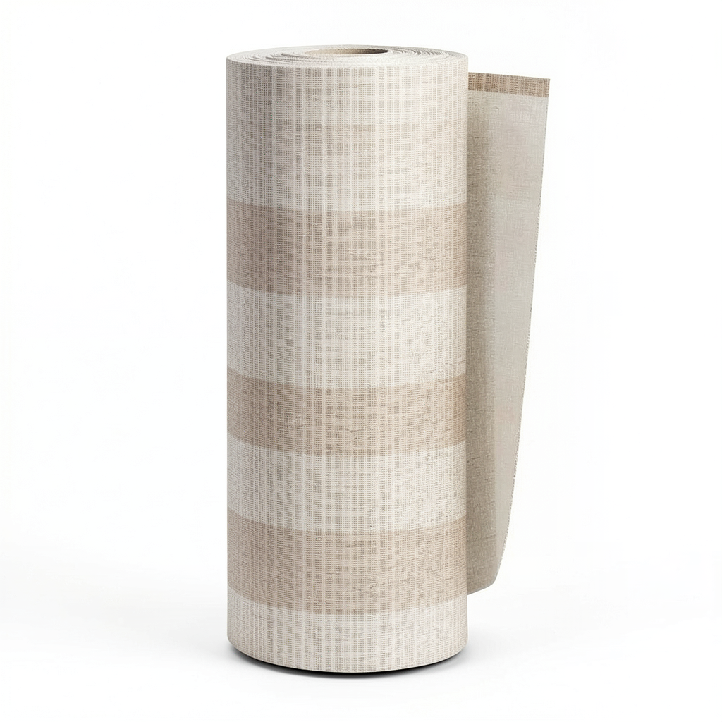 Striped Wall Covering 0.53 m x 10 m Beige Color, Model 18320