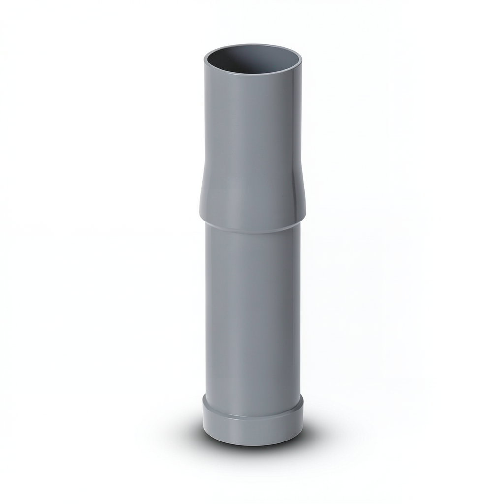 UPVC Pipe for Drainage Size 200 mm Thickness 5.6 mm Gray