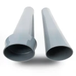 مواسير UPVC مقاس 160 مم، سماكة 3.8 مم، لون رمادي