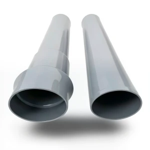 UPVC Pipe Sewer Size 125 mm Thickness 3 mm Gray Color