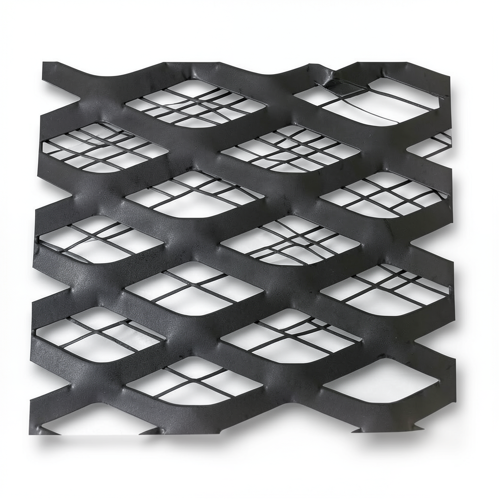Hot Rolled Black Steel Expanded Metal Mesh Thickness 2.3 mm Width 2.44 m Length 7 m