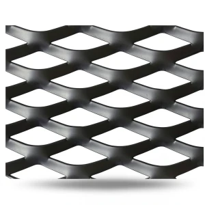 Hot Rolled Black Steel Expanded Metal Mesh Thickness 2.7 mm Width 2.44 m Length 1 m