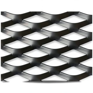 Hot Rolled Black Steel Expanded Metal Mesh Thickness 2.7 mm Width 2.44 m Length 3 m