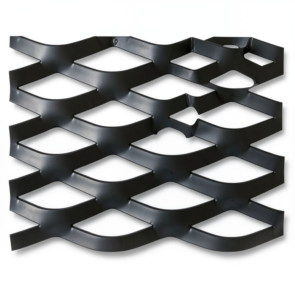 Hot Rolled Black Steel Expanded Metal Mesh Thickness 2.3 mm Width 2.44 m Length 4 m