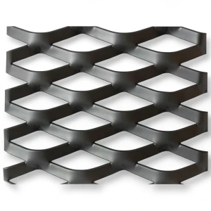 Hot Rolled Black Steel Expanded Metal Mesh Thickness 2.7 mm Width 2.44 m Length 6 m