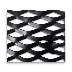 Hot Rolled Black Steel Expanded Metal Mesh Thickness 2.7 mm Width 2.44 m Length 1 m