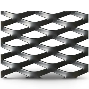 Hot Rolled Black Steel Expanded Metal Mesh Thickness 2.7 mm Width 2.44 m Length 3 m