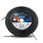 لفة سلك AWM نحاس مجدول 14 AWG، 600 فولت، عزل PVC، اسود، طول 2500 قدم | شركة الفنار