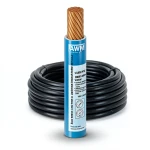 لفة سلك كهرباء AWM نحاس مجدول 12 AWG 600 فولت معزول PVC أسود 2500 قدم | شركة الفنار