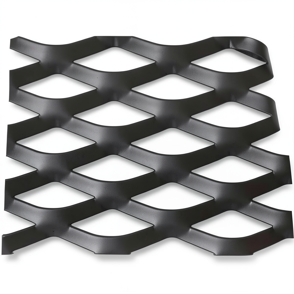 Hot Rolled Black Steel Expanded Metal Mesh Thickness 2.7 mm Width 2.44 m Length 5 m