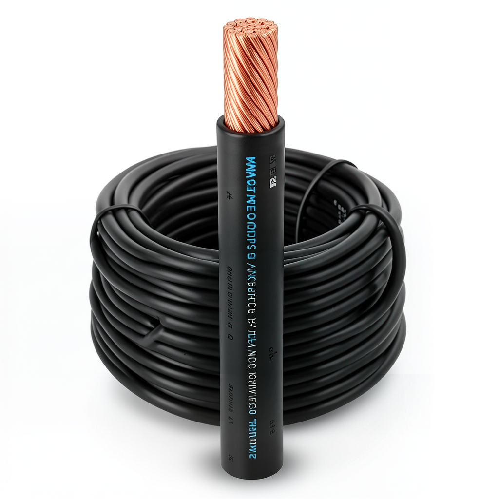 1 AWG Stranded Copper AWM Wire 600V PVC Insulation Black 2500ft | Al Fanar