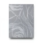 Italian Wallpaper Floral Design Gray Color, Size 10m x 0.73m, Model 125011