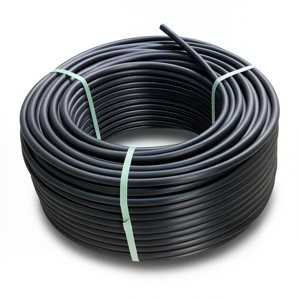 HDPE Polyethylene Coil Pipe Nominal Pressure 10 Bar PE 80 OD 25 mm SDR 13.6 Black