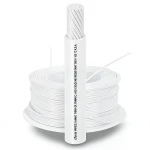 سلك كهرباء AWM نحاس مجدول 16 AWG، 600 فولت معزول PVC، أبيض، 2500 قدم | شركة الفنار