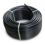 لفة أنابيب HDPE ضغط 10 بار PE 80 قطر خارجي 50 مم SDR 13.6 لون أسود
