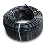 لفة أنابيب بلاستيك HDPE ضغط 10 بار PE 80 قطر خارجي 75 مم SDR 13.6 لون أسود