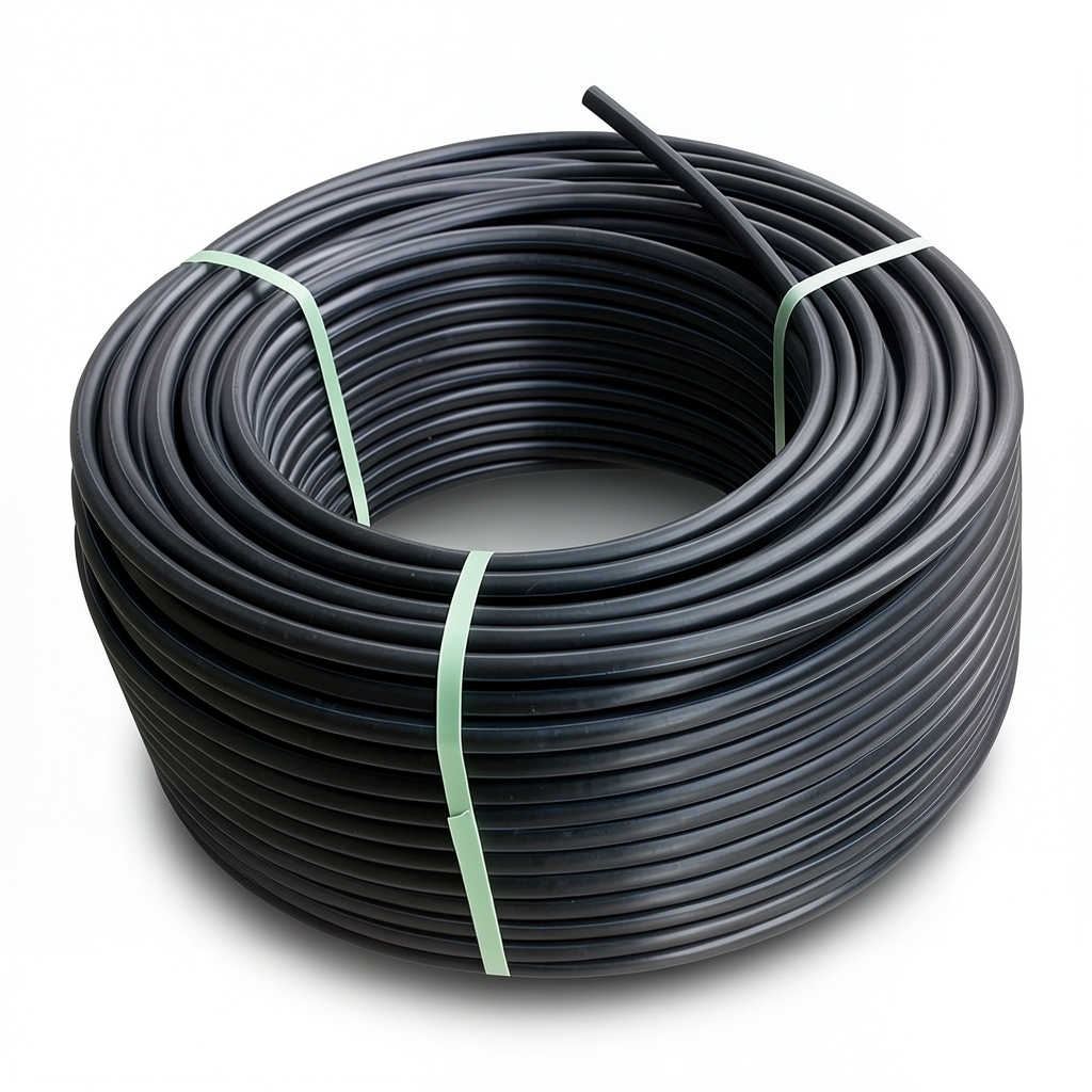 HDPE Plastic Coil Pipe PN 10 Bar PE 80 Outside Diameter 140 mm SDR 13.6 Black