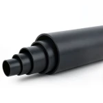 أنابيب HDPE ضغط 10 بار PE 80 قطر خارجي 200 مم SDR 13.6 لون أسود