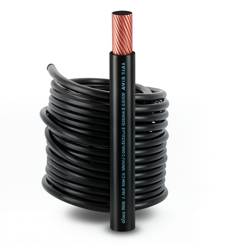3/0 AWG Stranded Copper AWM Electric Wire, 600V, PVC Insulated, Black, 2500ft | Al Fanar