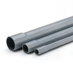 UPVC Plastic Pipe 2 Bar Pressure 110 mm OD 1.8 mm Thickness Gray
