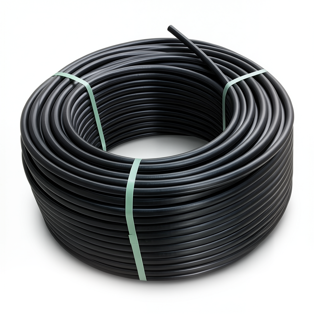 HDPE Polyethylene Coil Pipe Nominal Pressure 10 Bar PE 80 OD 125 mm SDR 13.6 Black